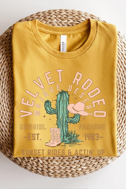 Short Sleeve Velvet Rodeo Tee