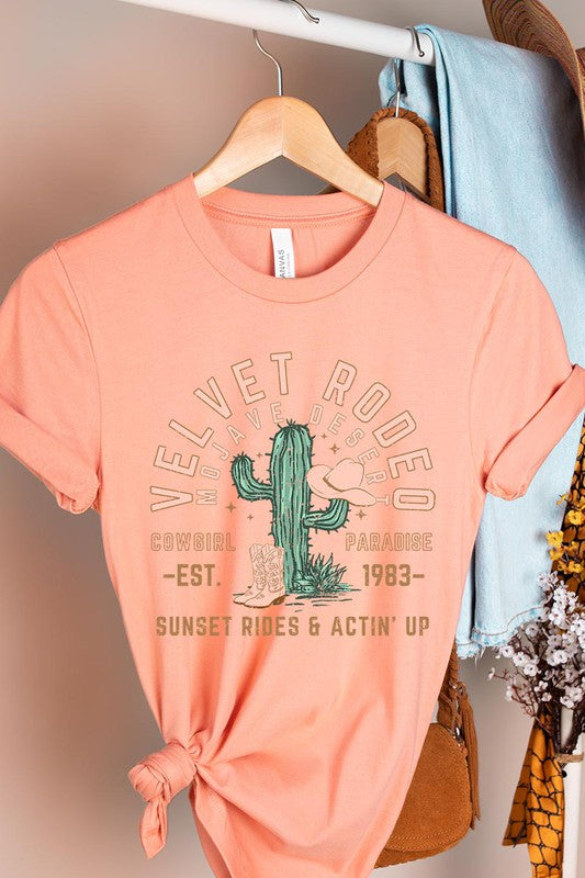 Short Sleeve Velvet Rodeo Tee