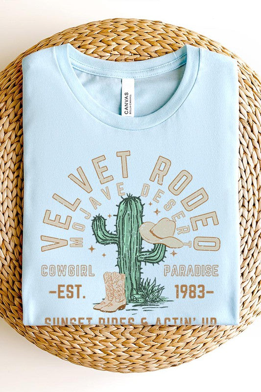 Short Sleeve Velvet Rodeo Tee