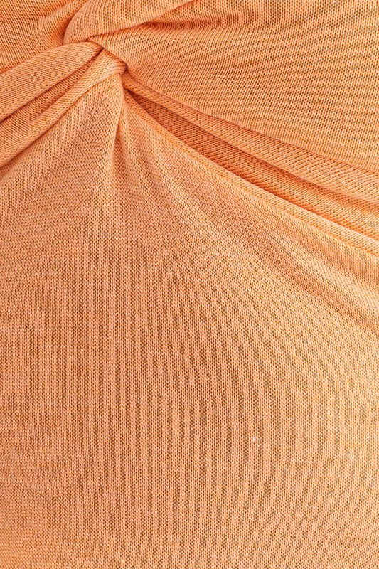 Crop Tube Top with Twist Detail