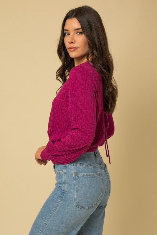 Open Back Sweater