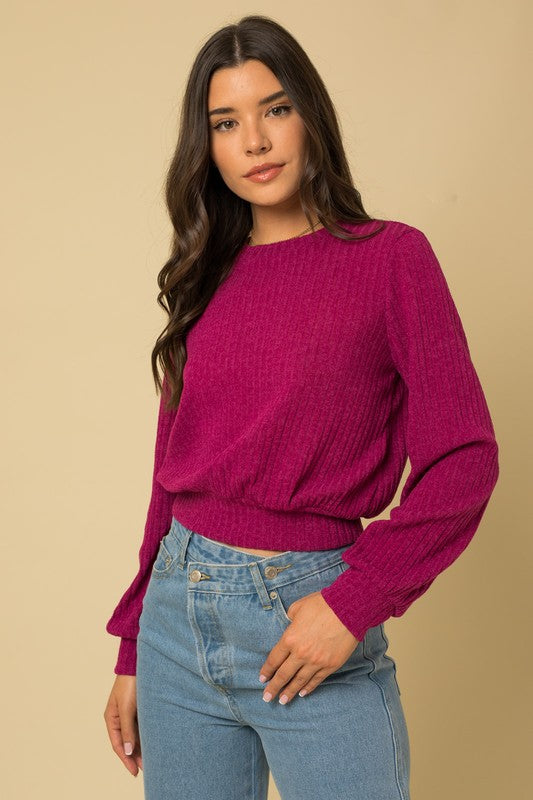 Open Back Sweater