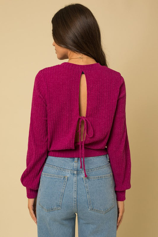 Open Back Sweater