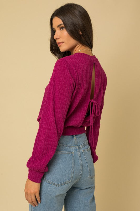 Open Back Sweater