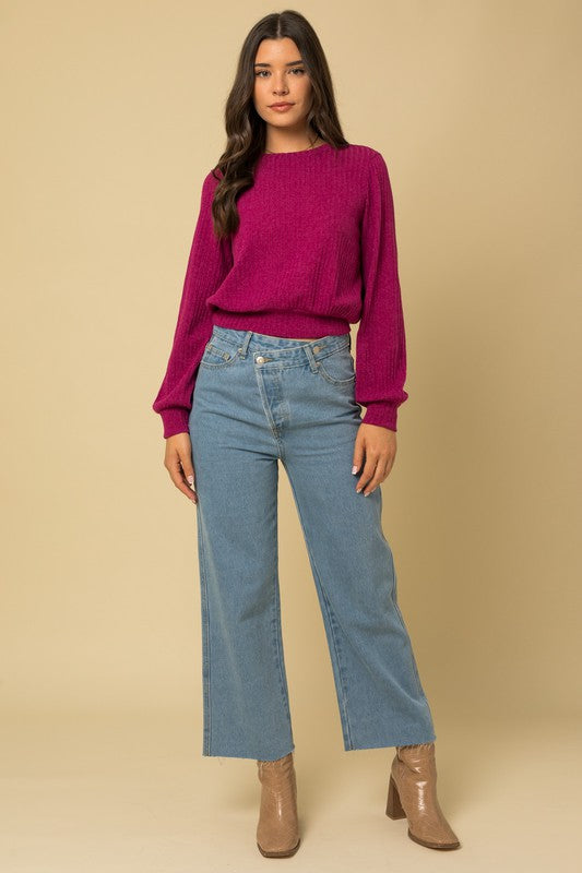 Open Back Sweater