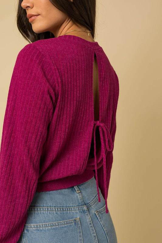 Open Back Sweater