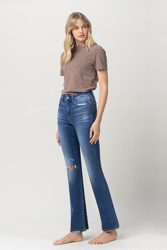 High-Rise Bootcut Jeans