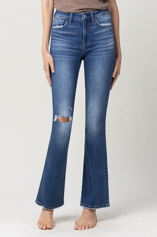 High-Rise Bootcut Jeans
