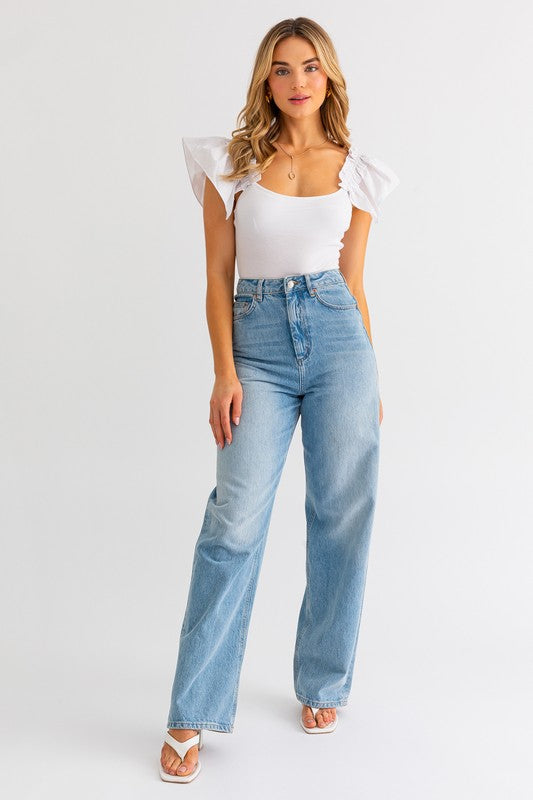 Elegance in Every Stitch Ruffled Bodysuit