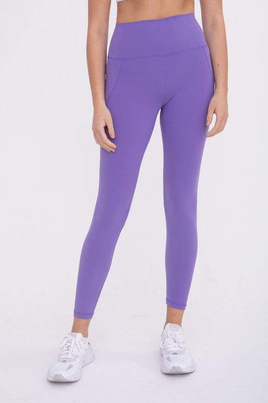 Solid High-Waist Leggings