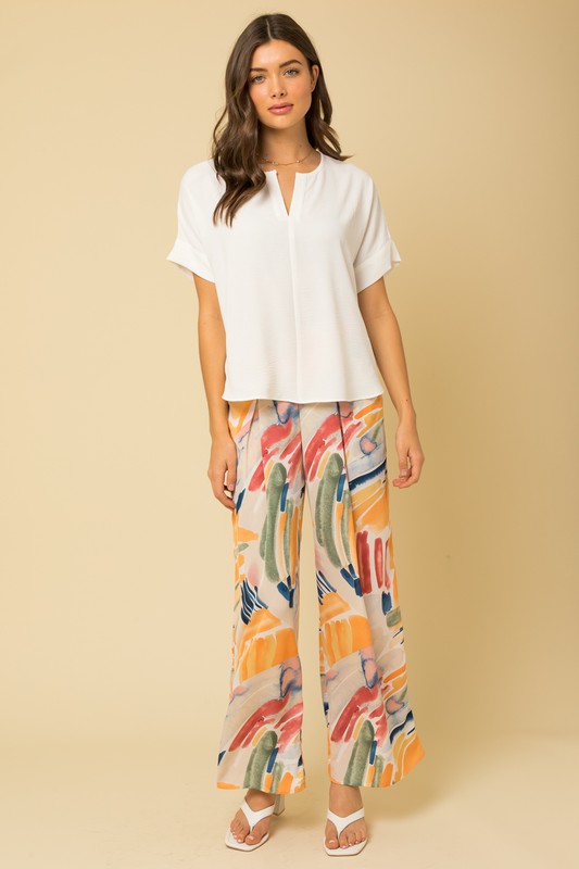 Elevated V Neck Blouse