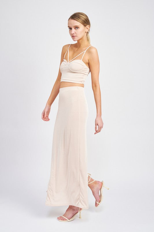 Sheer Elegance Maxi Skirt