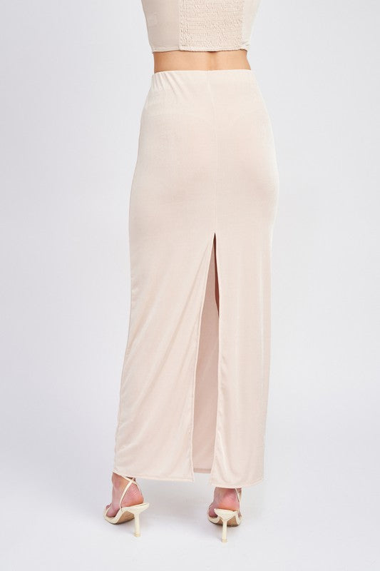 Sheer Elegance Maxi Skirt