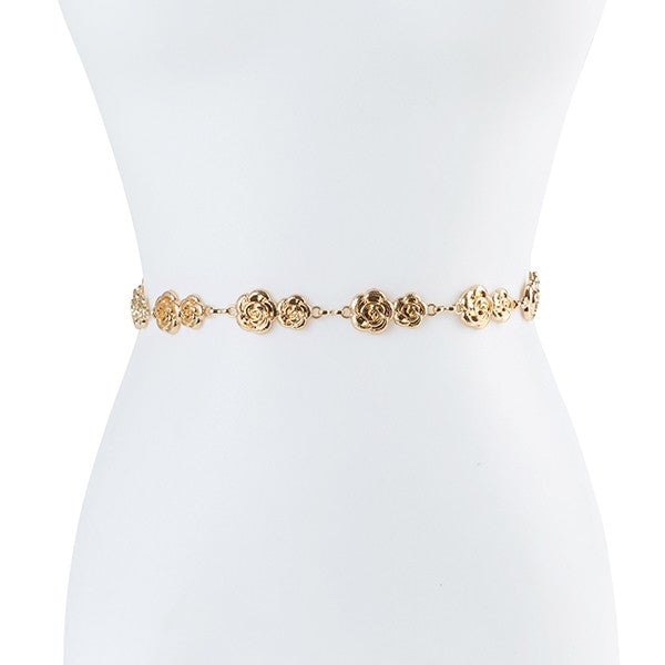 Dainty Flower Chain Belt