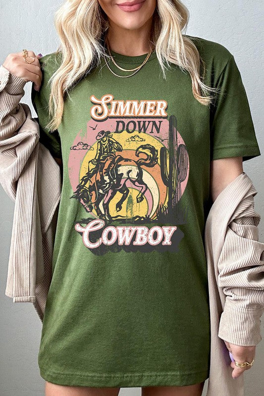 Simmer Down Cowboy Short Sleeve Tee