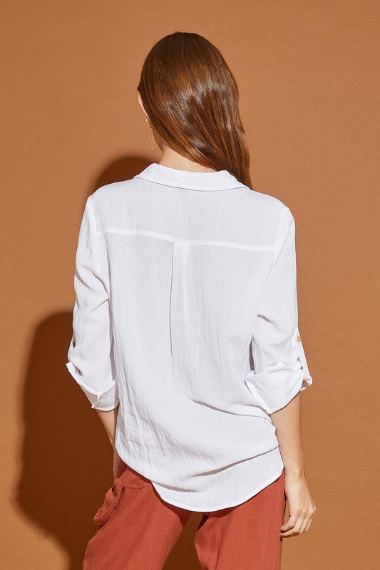 Chic Woven Blouse