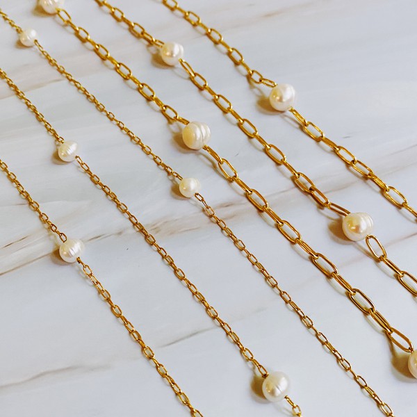 Freshwater Pearl Chain Necklace