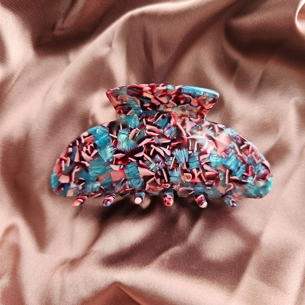 Candace Hair Claw - Magenta Teal