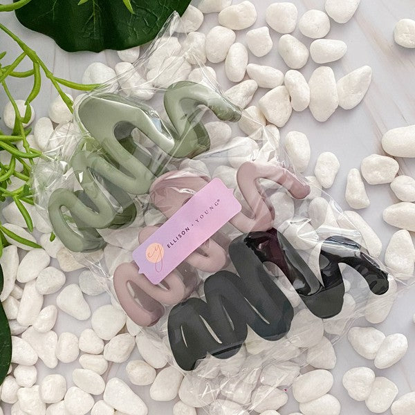 Oversized Hair Clip - Set Of 3