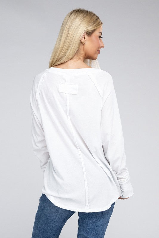 Cozy Cotton Raglan Top