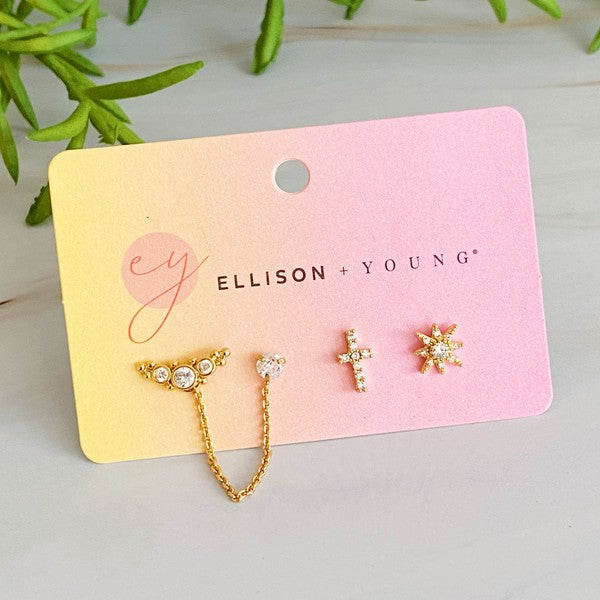 Be The Shine Earrings Set Of 3