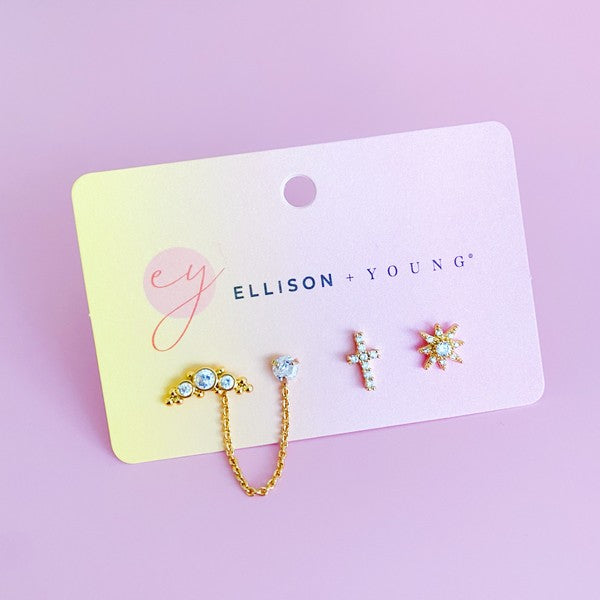 Be The Shine Earrings Set Of 3