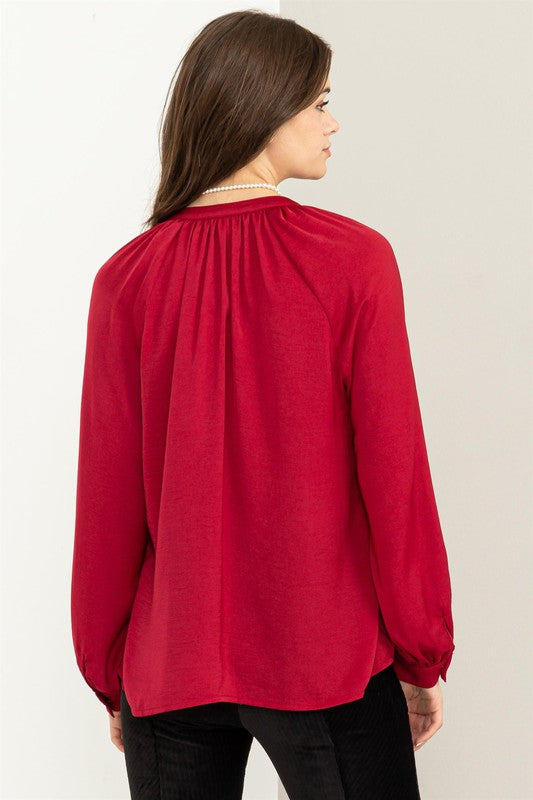 Elegance in Ruffles Blouse