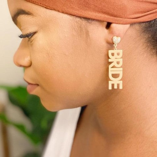"Say I Do" Bride Earrings