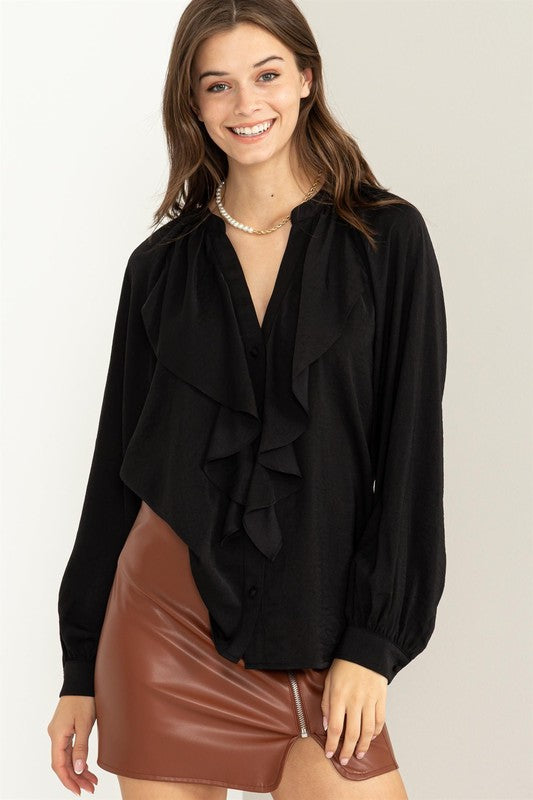 Elegance in Ruffles Blouse