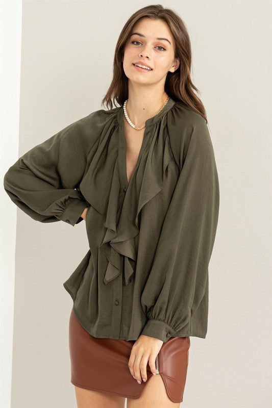 Elegance in Ruffles Blouse