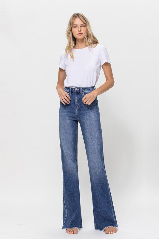 90s Nostalgia Super High Rise Relaxed Flare Jeans