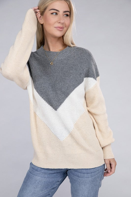 Colorblock Sweater