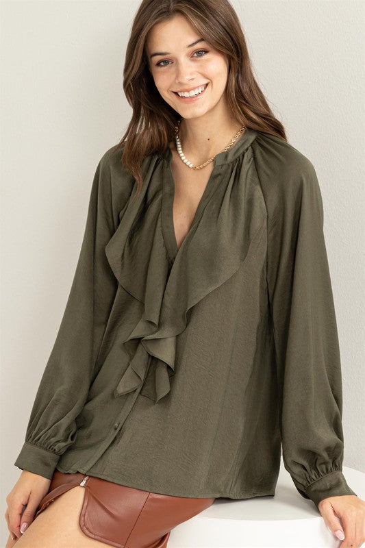 Elegance in Ruffles Blouse