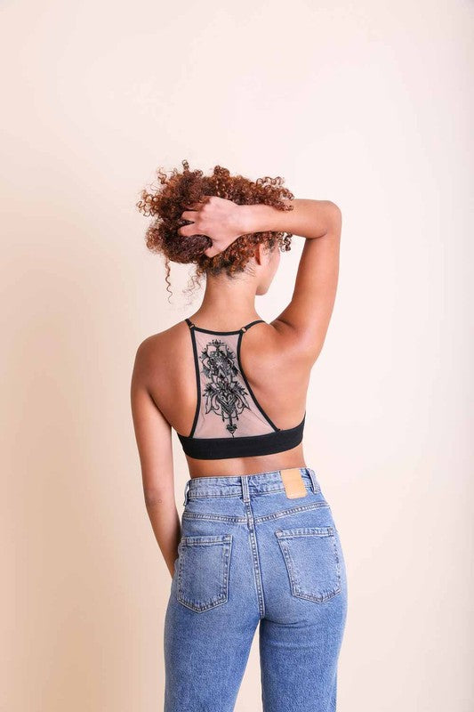 Mesh Tattoo Bralette