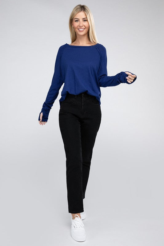 Cozy Cotton Raglan Top