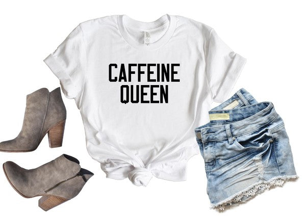 "Caffeine Queen" Crewneck Tee
