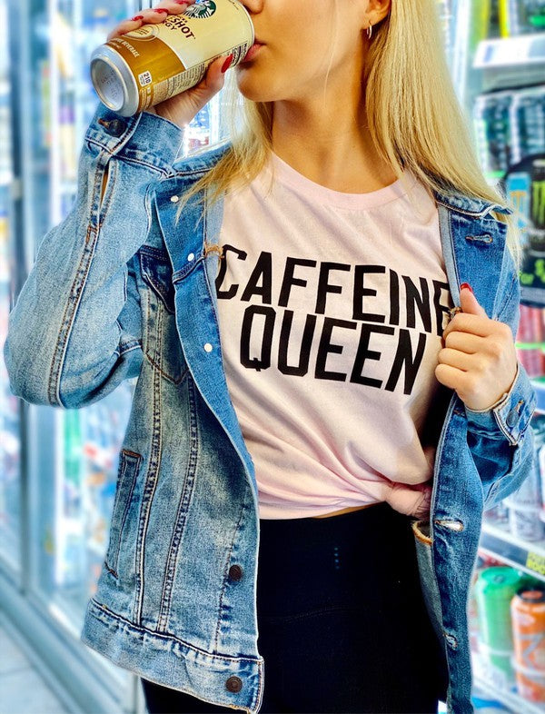 "Caffeine Queen" Crewneck Tee