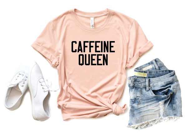 "Caffeine Queen" Crewneck Tee