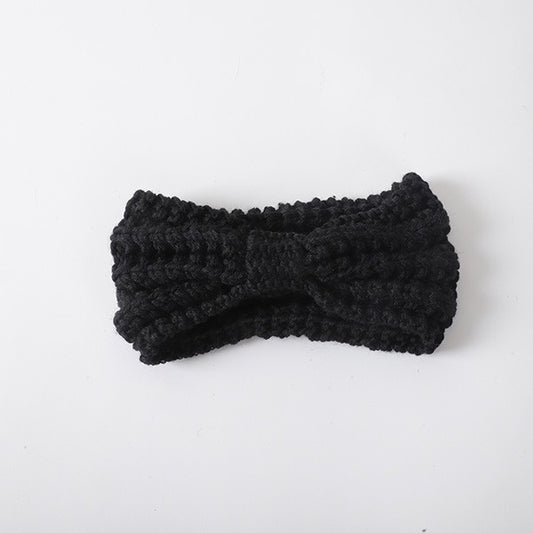 Knit Bow Winter Headband