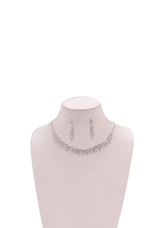 Rhinestone Necklace Set