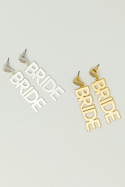 "Say I Do" Bride Earrings