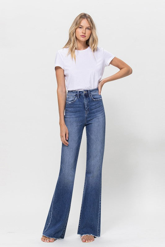 90s Nostalgia Super High Rise Relaxed Flare Jeans