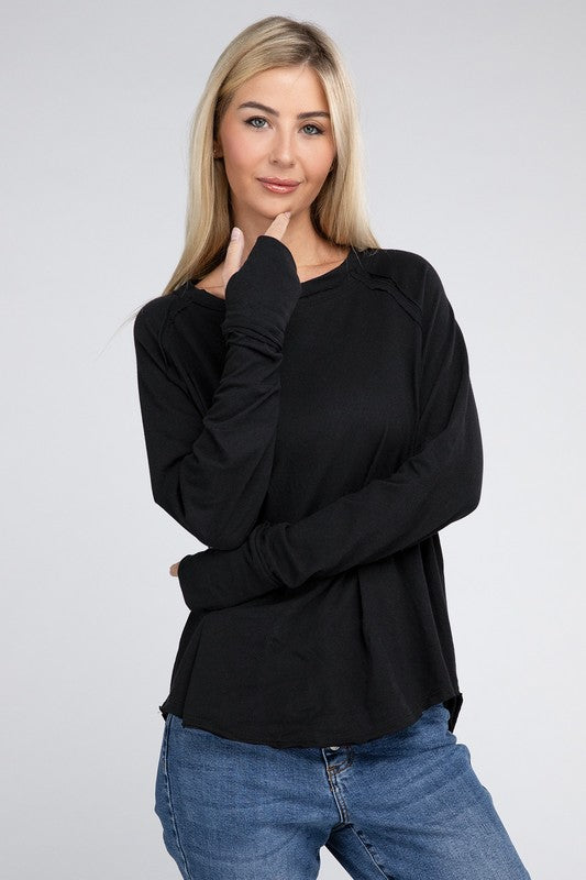 Cozy Cotton Raglan Top