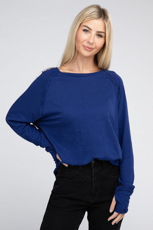 Cozy Cotton Raglan Top