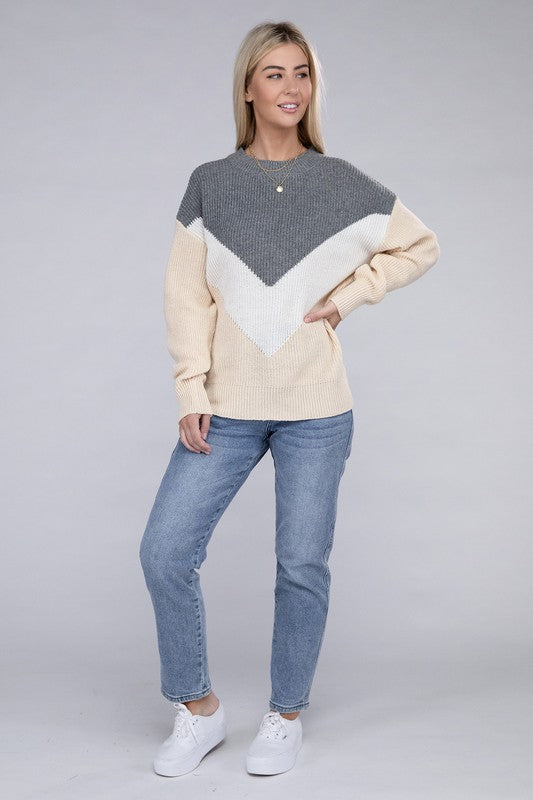 Colorblock Sweater