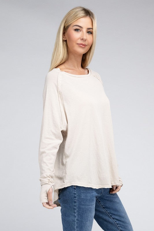 Cozy Cotton Raglan Top
