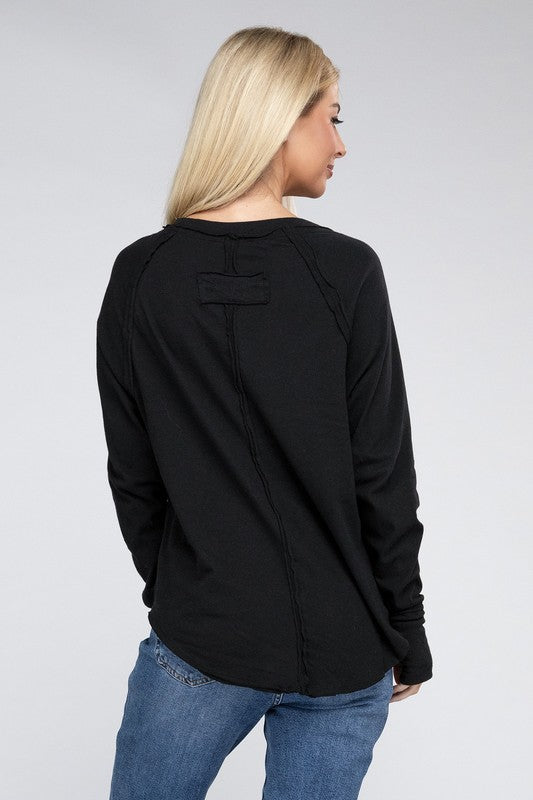 Cozy Cotton Raglan Top