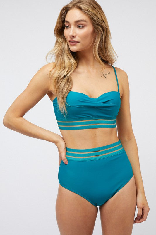 Classic Elegance Two-Piece Swimsuit