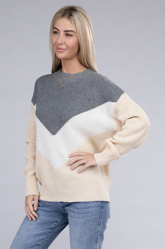 Colorblock Sweater