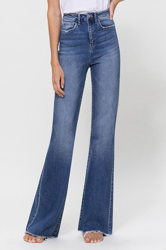 90s Nostalgia Super High Rise Relaxed Flare Jeans